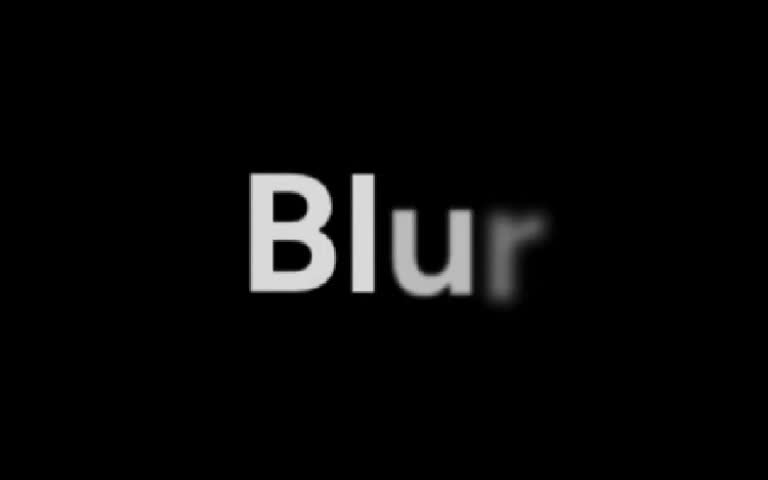 Blur Text 文字逐步清晰效果的官方预览画面