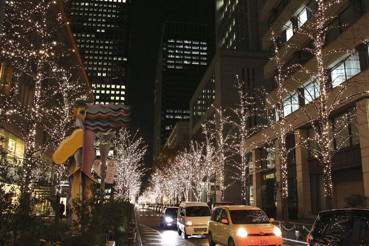 东京丸之内仲通 2012 年冬季灯饰街景
