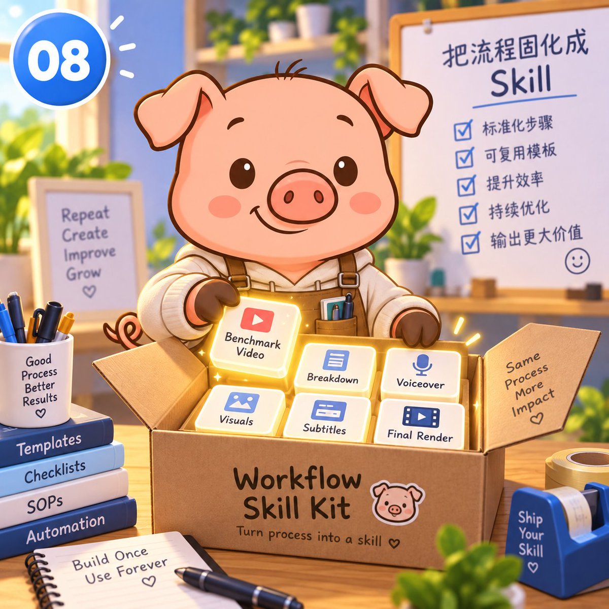 连续跑通三条视频后固化为 Skill 的流程记录