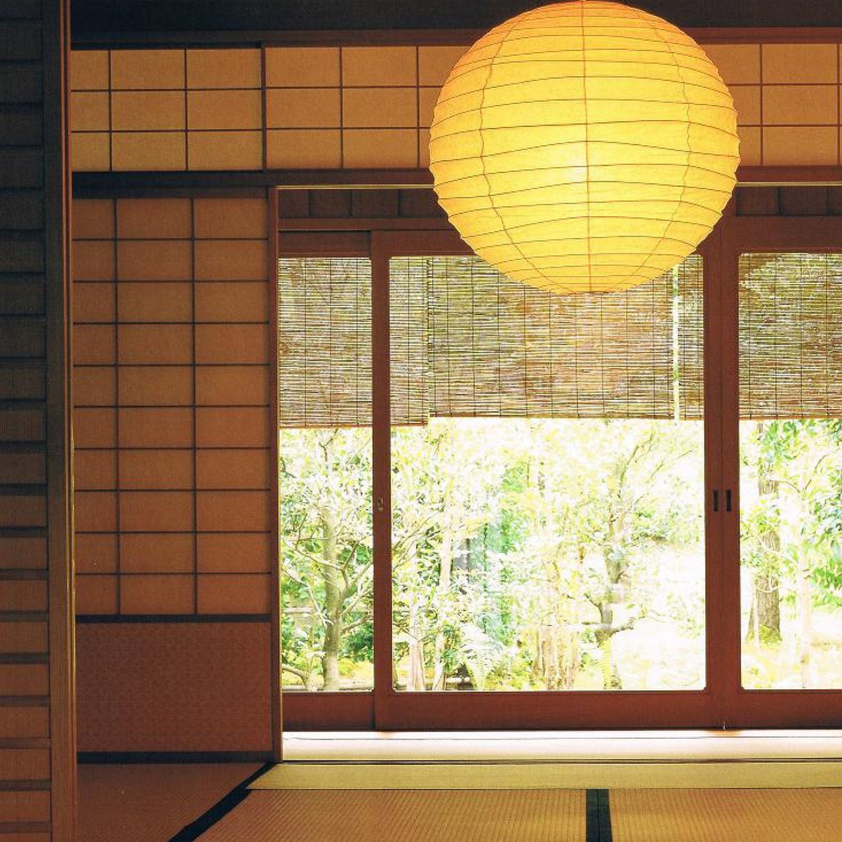 野口勇 Akari 75D 纸灯与室内光线