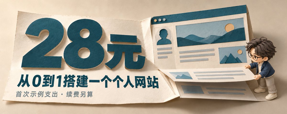 第一版可以只有一段介绍、几个作品和一个联系入口。以后写了一篇文章、做了一个项目,再把它放进去