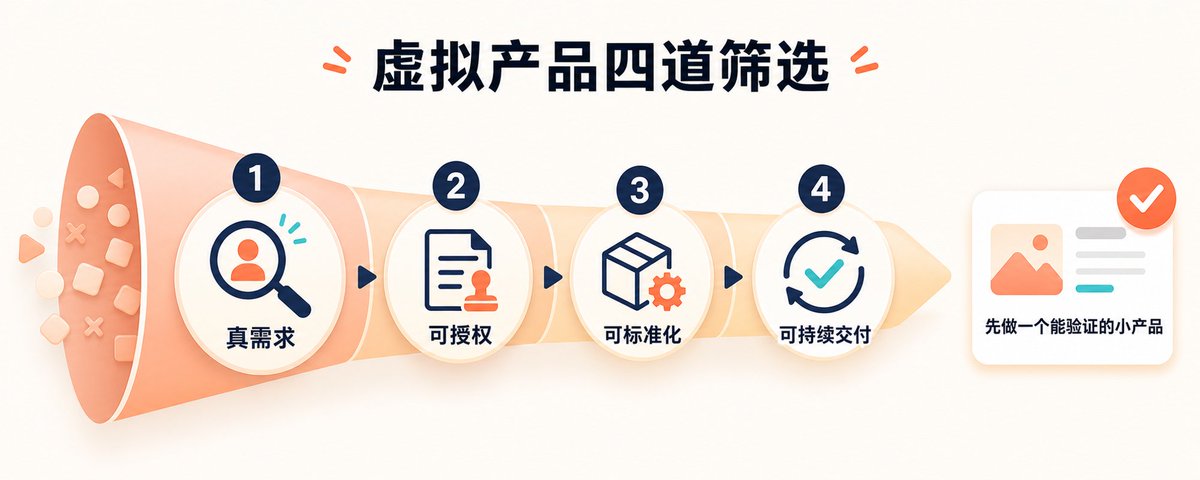 虚拟产品选品公式与四个筛选问题的拆解