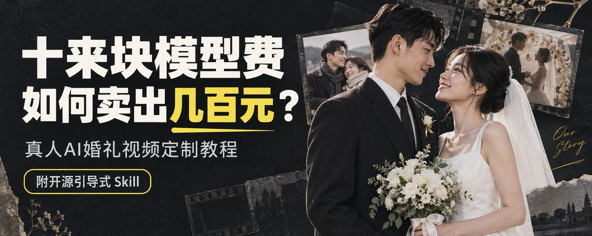 AI婚礼视频定制教程+引导式skill