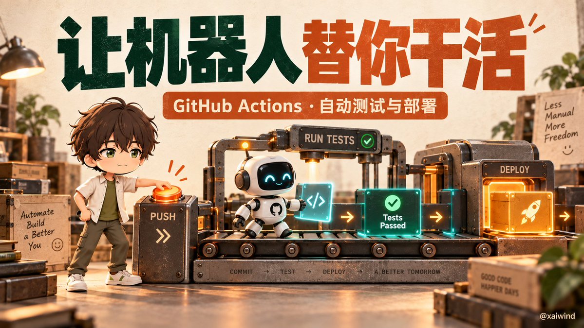 GitHub 仓库 Actions 标签页中的工作流运行记录