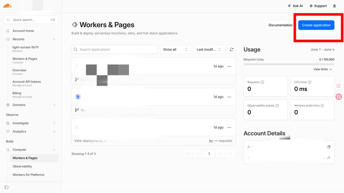Cloudflare 创建 Pages 项目第一步界面截图