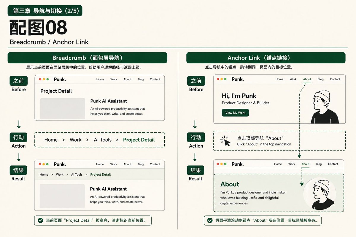 锚点跳转示例:单页网站导航与区块对应