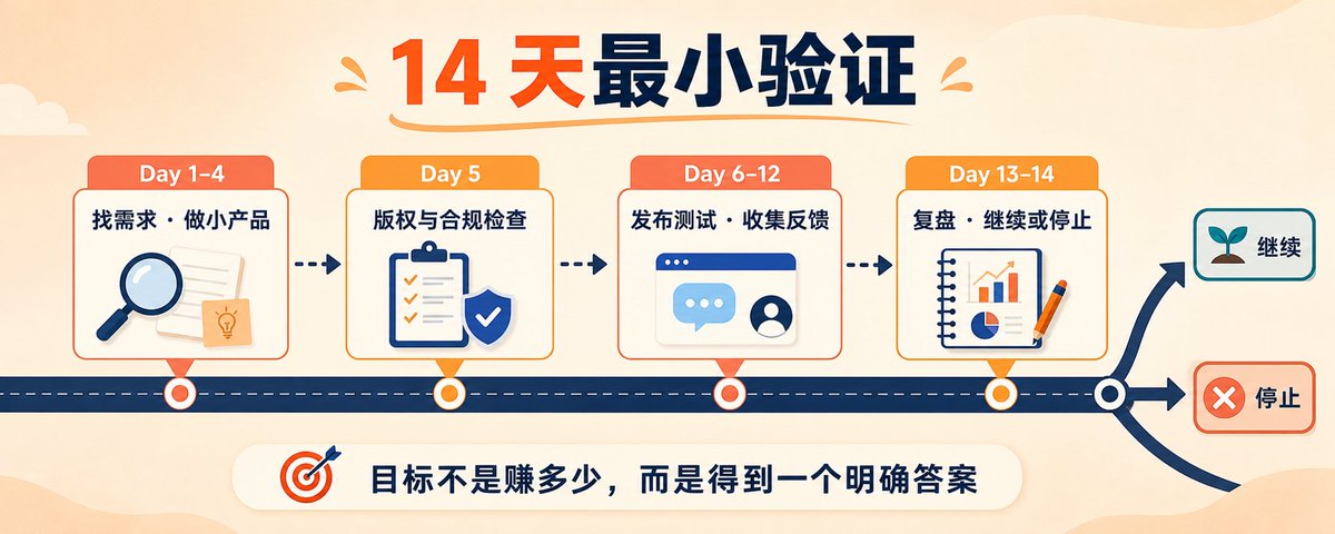 14天最小验证路线从找问题到做决策的日程