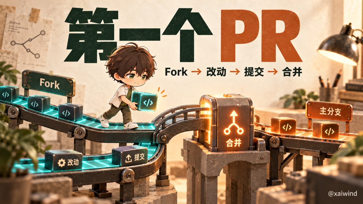 GitHub 仓库页面上的 Pull Request 入口截图