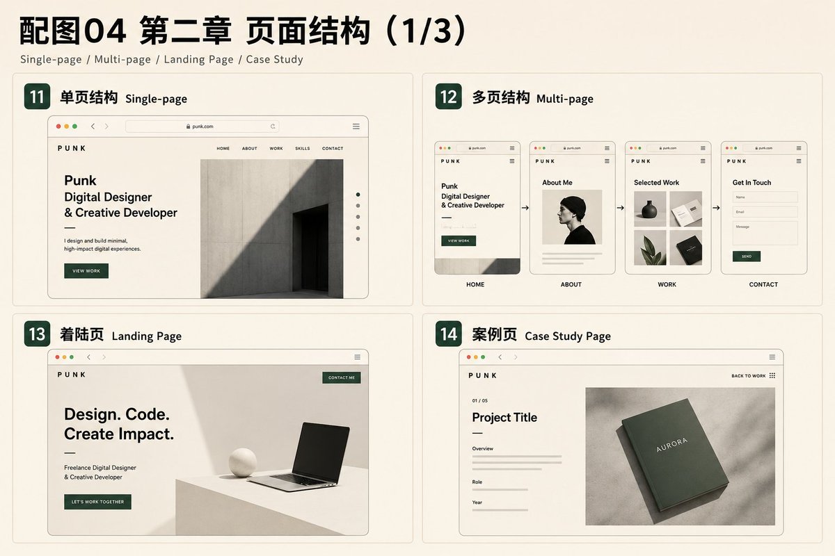 案例研究页示例:大封面和窄阅读宽度的项目详情