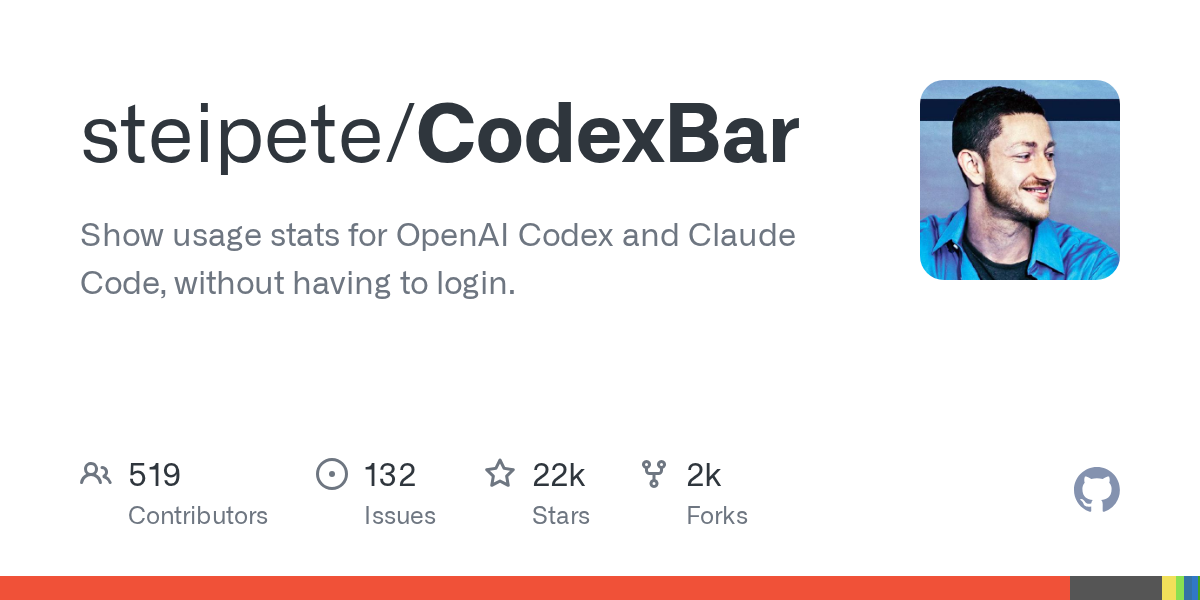 CodexBar 项目封面图