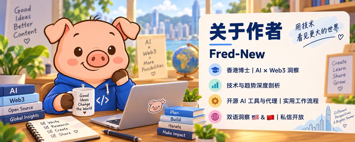 作者 Fred-New 的 AI 与 Web3 账号简介配图