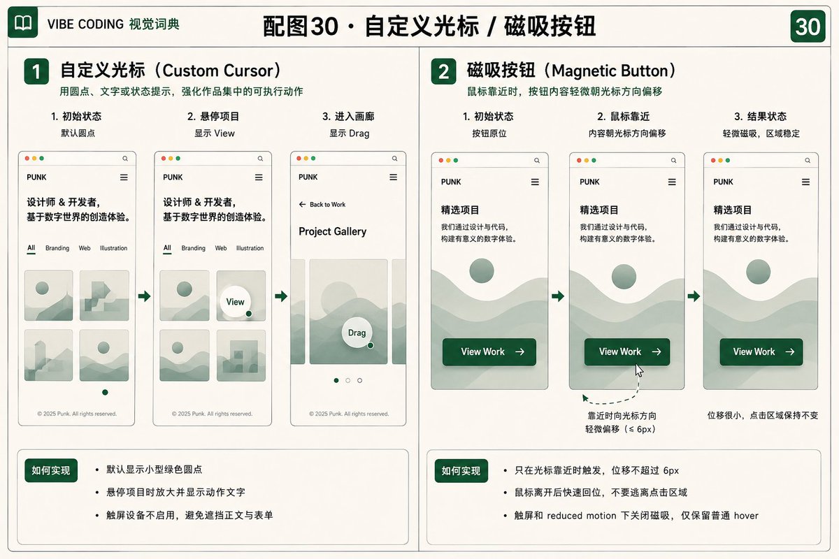 磁吸按钮交互效果图