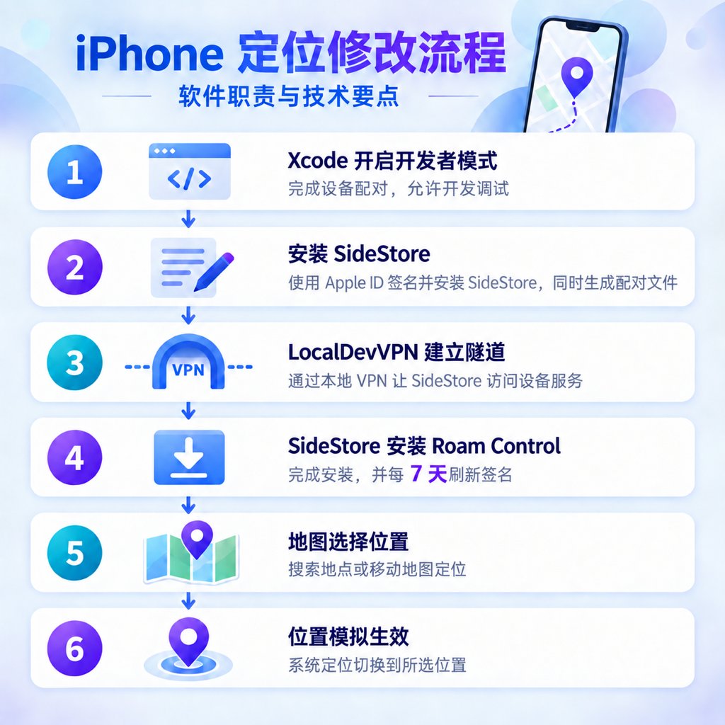 iPhone 最新 iOS 27 修改定位教程:比 WLOC 更方便、更灵活,全球任意位置一键定位!