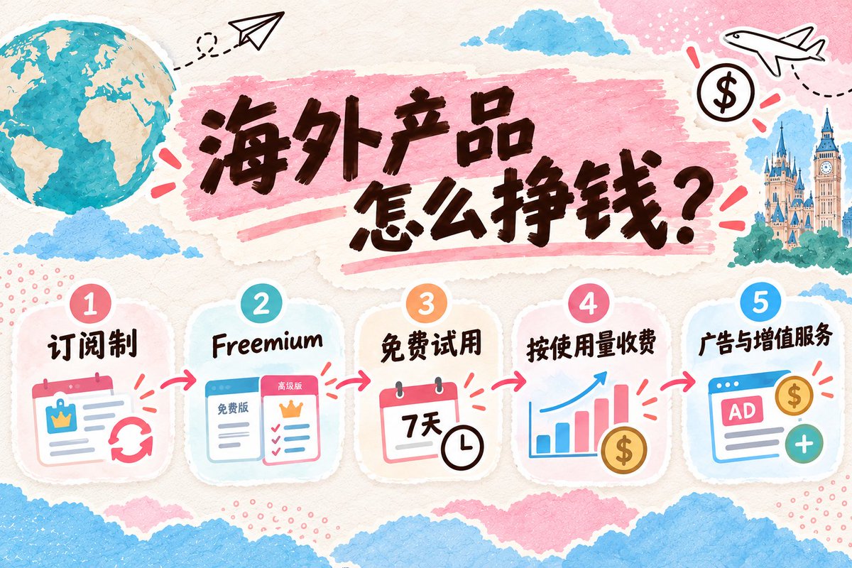 海外产品常见商业模式说明