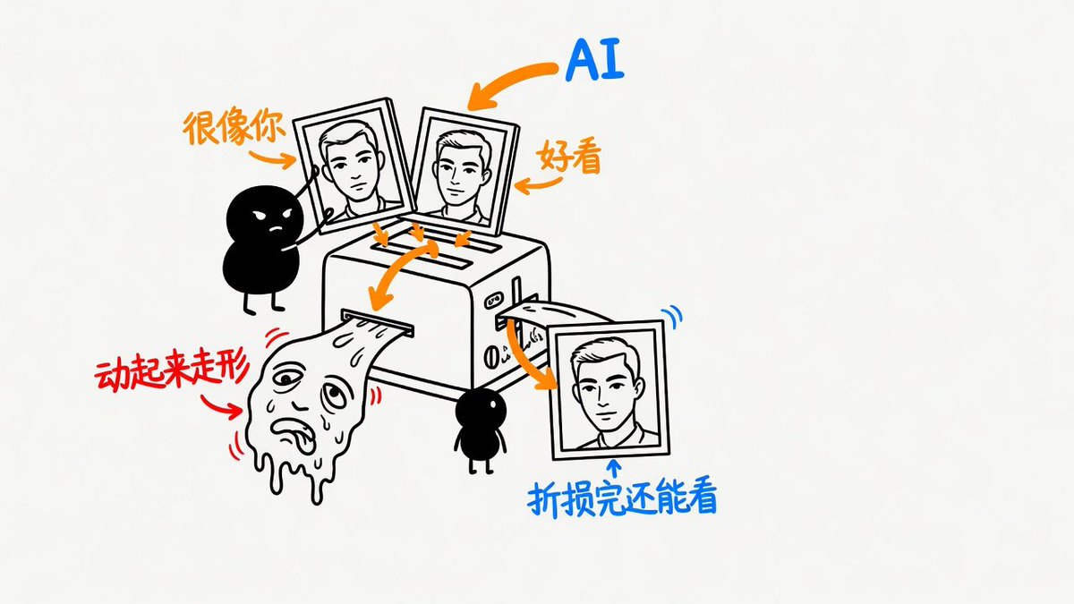 参考图挑选示例:写实、少美颜、正脸、光线均匀
