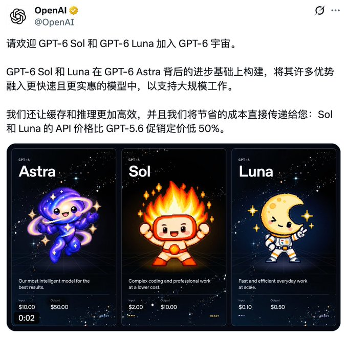 Opus 5.5 与 GPT-6 Sol 的价格和定位对比表