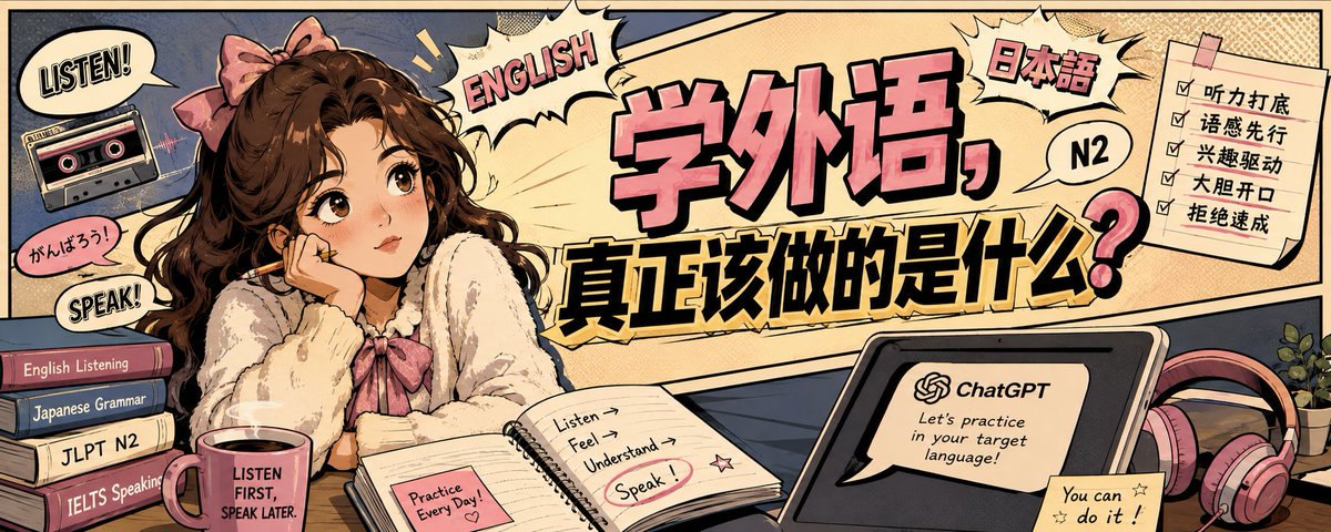 学语言，本质是在大脑里建立第二套表达系统