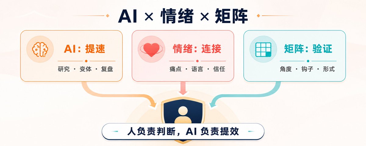 AI、情绪、矩阵三板斧各自提升什么的能力定位