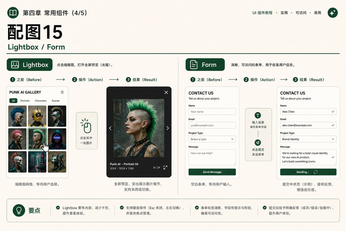 表单示例:联系页面的输入框与标签