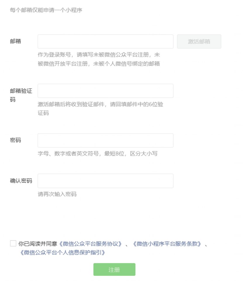 注册邮箱里的激活链接与设置密码页面