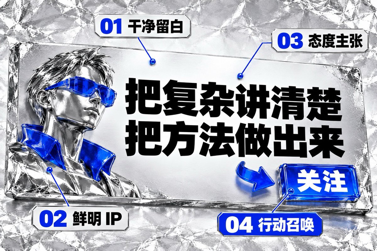 作者参考 Punk 老师设计、右下角带关注引导按钮的背景图