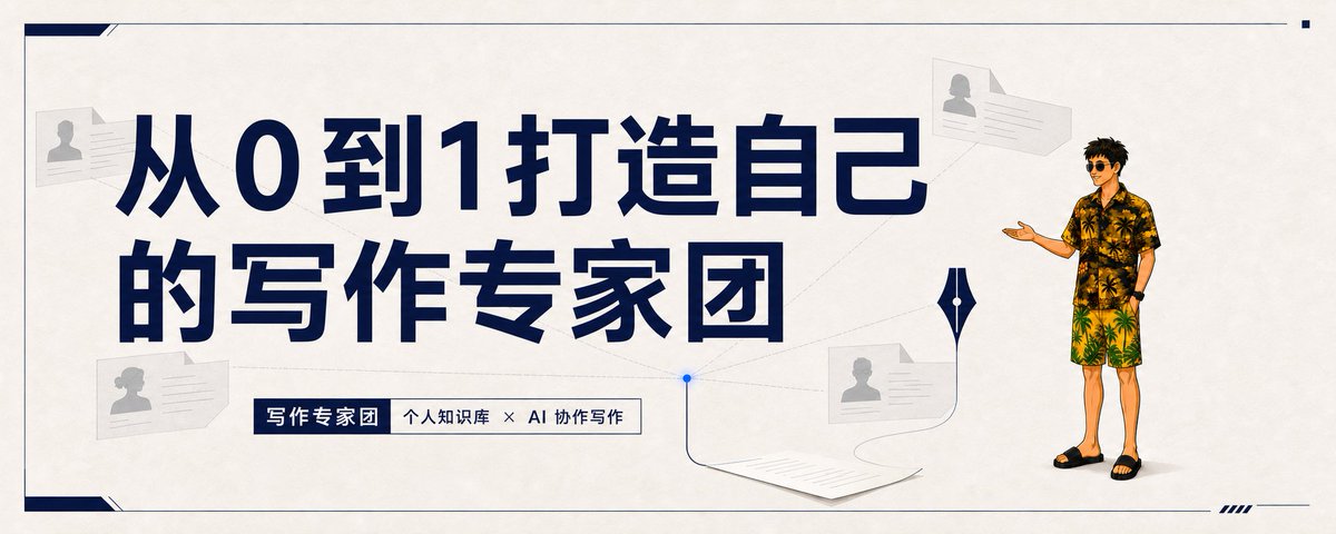 我用这套方法。用 Codex 复刻写作专家团，附三套提示词
