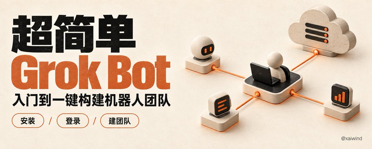 超简单 Grok Bot。