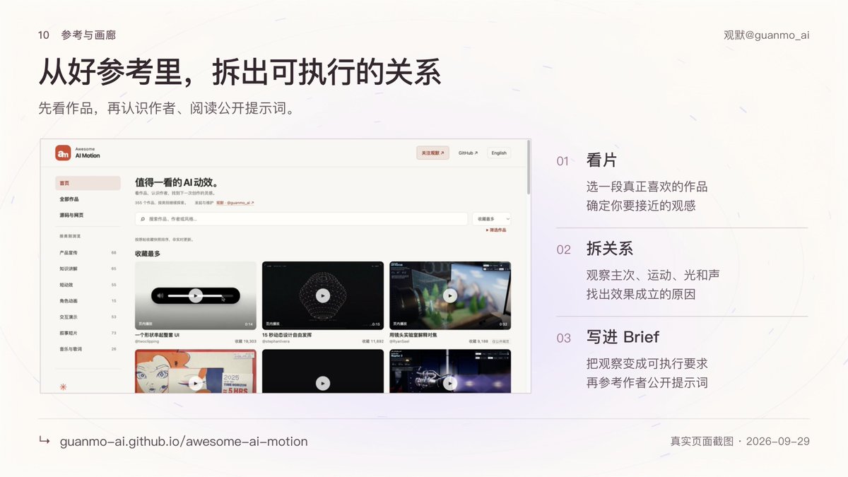 awesome-ai-motion 在线画廊视频参考列表