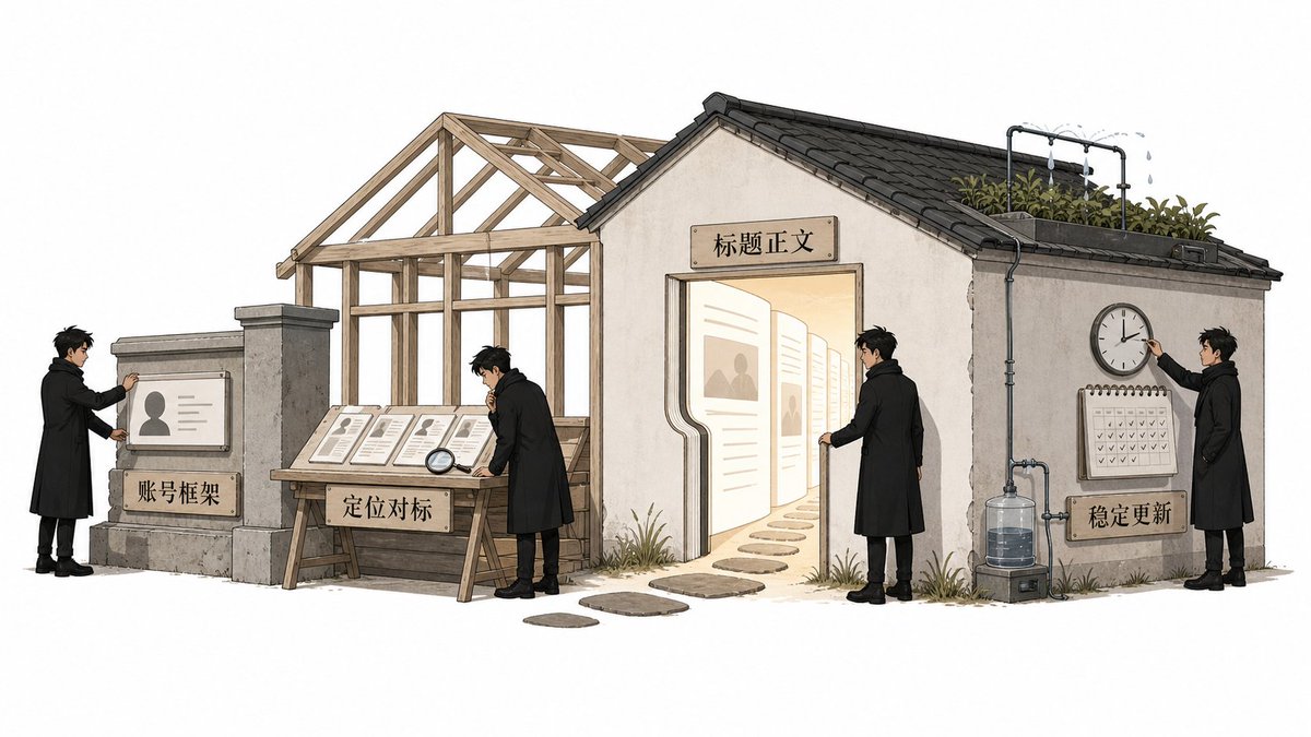 新号日更、每篇 500 字以上、早上 7 到 9 点发布等节奏要点图