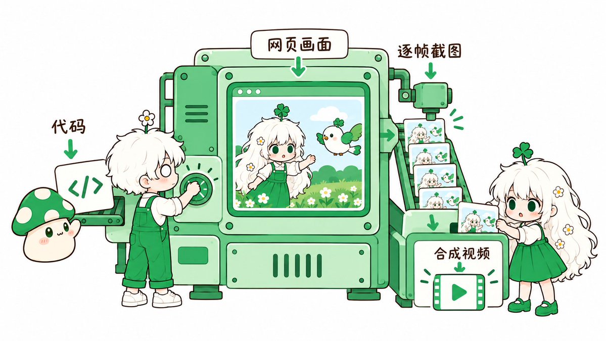 7 类代码方案各自的画面风格示意