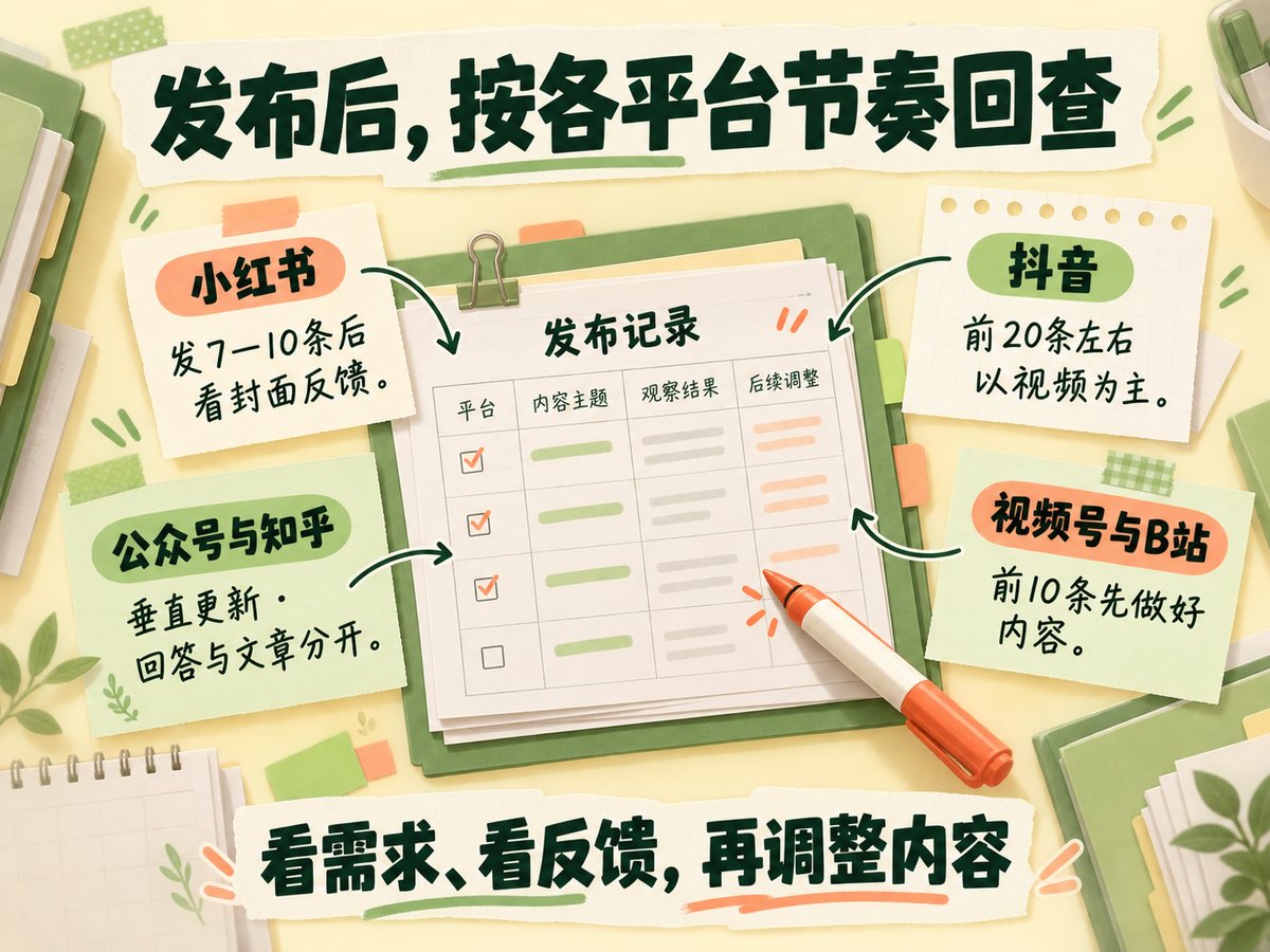 各平台发布后回查节点的安排示意截图
