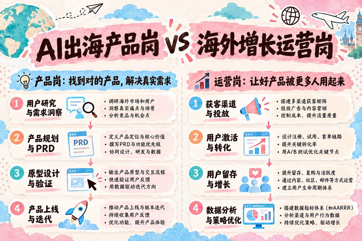 AI 出海产品与运营岗转行经验分享的开篇配图