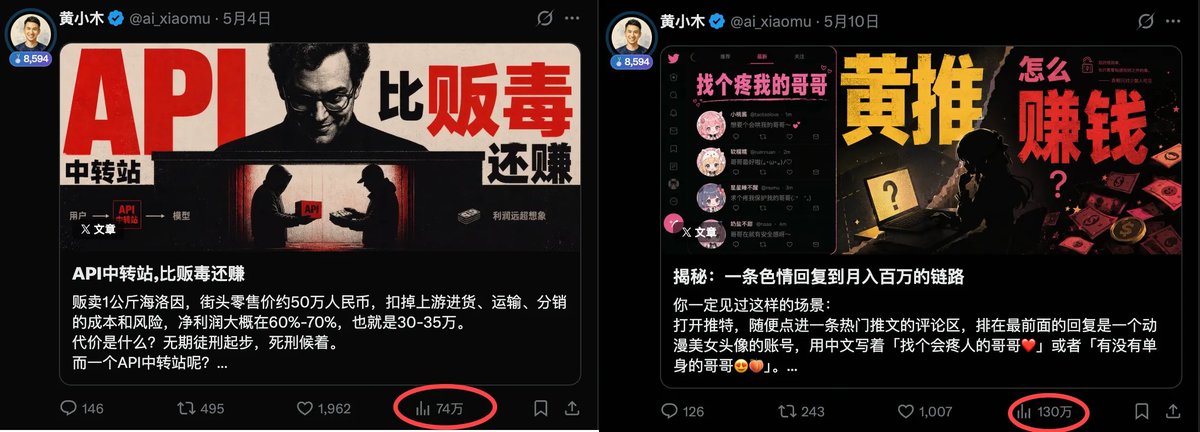 蹭热点写中转站或黄推拆解推文截图