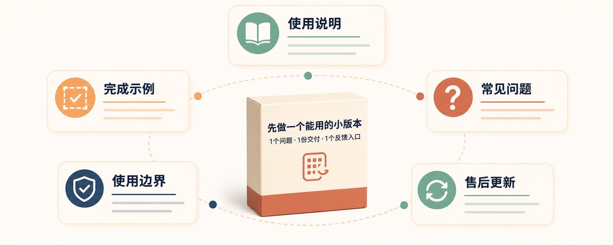 把第一版产品范围收窄的说明配图