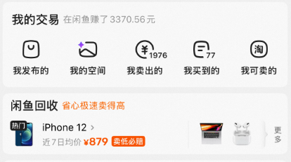 闲鱼虚拟店铺后台数据截图