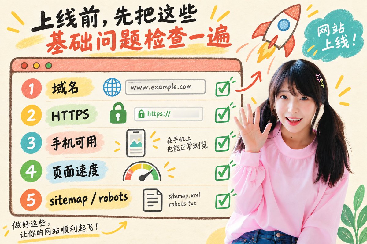 上线前基础检查清单配图