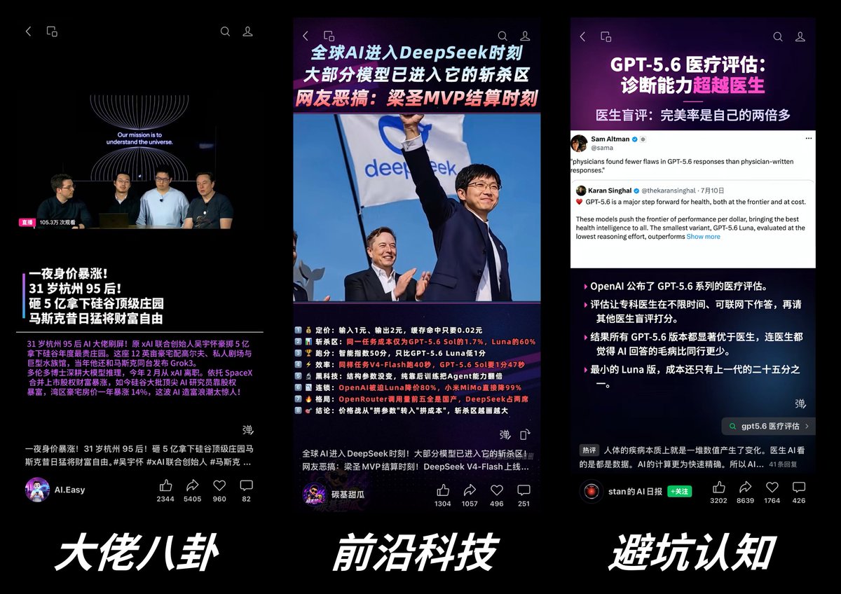 AI HOT 资讯网站上的 AI 科技新闻列表页面截图